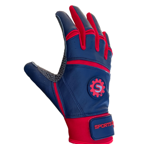SG Batting Gloves - Navy/Red - Original Cuff