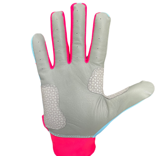SG Batting Gloves - Powder Blue/Pink - Original Cuff